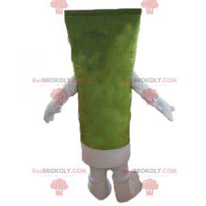 Mascotte groene gigantische lotion tandpasta tube -