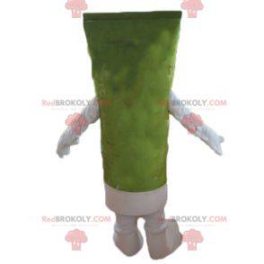 Mascota de tubo de pasta de dientes de loción gigante verde -