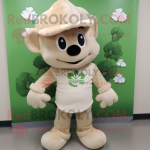 Beżowy kostium maskotki...