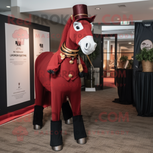 Maroon Horse maskot...