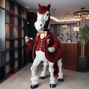 Maroon Horse maskot...