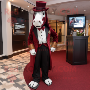 Maroon Horse maskot...