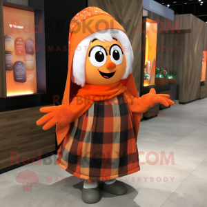 Orange Queen maskot kostume...