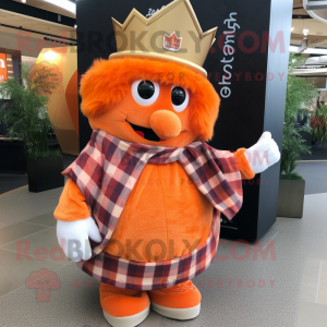 Orange Queen maskot kostume...