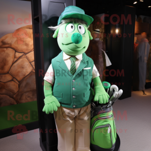 Personagem de mascote Green...