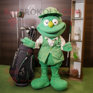 Green Golf Bag mascotte...