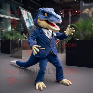 Navy Tyrannosaurus maskot...