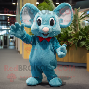 Turquoise Mouse mascotte...