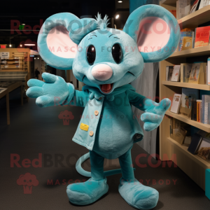 Turquoise Mouse mascotte...