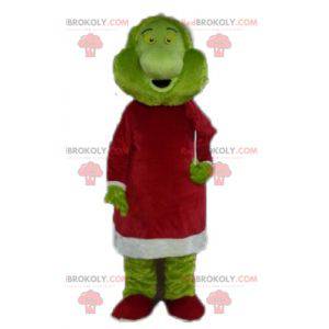 Grinch mascotte famoso mostro verde dei cartoni animati -