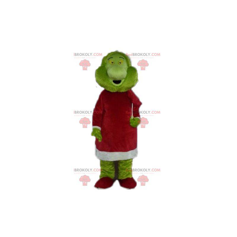 Grinch mascote famoso monstro verde dos desenhos animados -