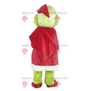 Grinch mascote famoso monstro verde dos desenhos animados -