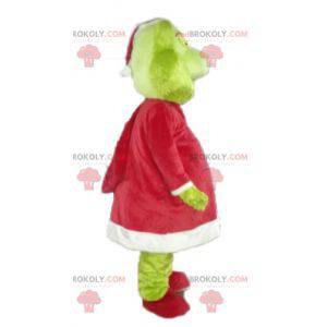 Grinch mascote famoso monstro verde dos desenhos animados -