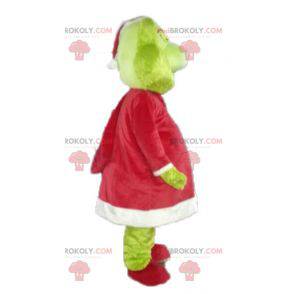 Grinch Maskottchen berühmtes grünes Cartoon-Monster -