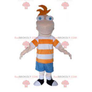 Phineas mascot from the TV series Phineas and Ferb -