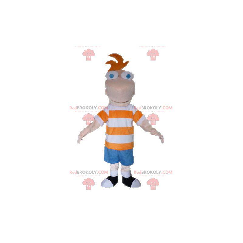 Phineas maskot fra tv-serien Phineas og Ferb - Redbrokoly.com