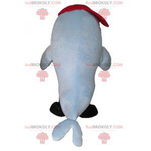 Mascote foca leão-marinho azul - Redbrokoly.com