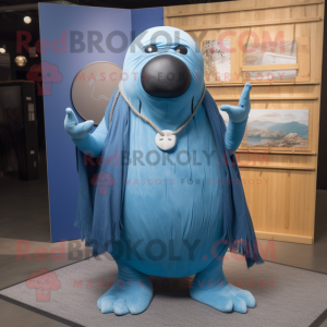 Blue Walrus mascotte...