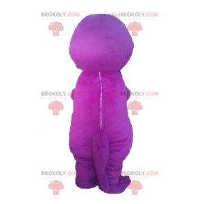 Barney famous cartoon purple dinosaur mascot - Redbrokoly.com