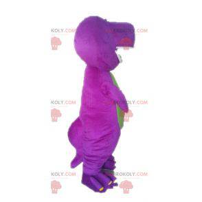 Mascotte de Barney célèbre dinosaure violet de dessin animé -