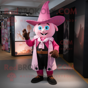 Pink tryllekunstner maskot...