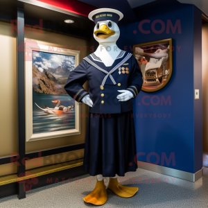 Navy Geese maskot drakt...
