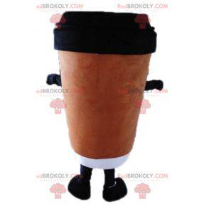 Mascotte de gobelet de café. Mascotte de boisson chaude -