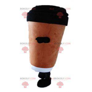 Coffee cup mascot. Hot drink mascot - Redbrokoly.com