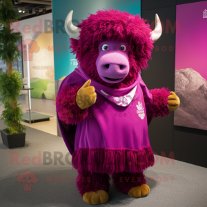 Magenta Yak mascotte...