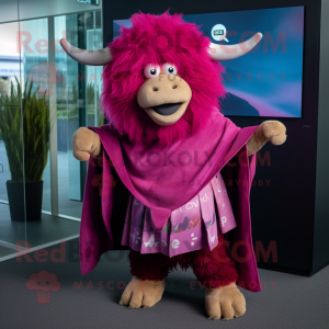 Magenta Yak mascotte...