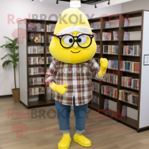 Citrongul lök maskot kostym...