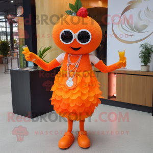 Orange Orange maskot kostym...
