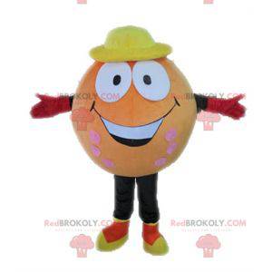 Mascota bola naranja. Mascota naranja gigante - Redbrokoly.com