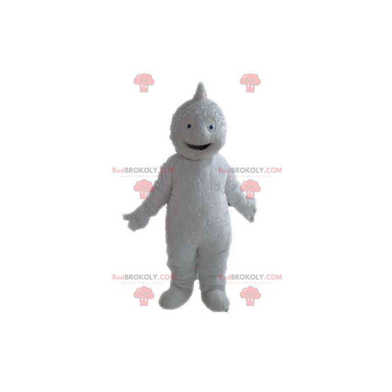 Witte Yeti mascotte. Grizzly mascotte - Redbrokoly.com