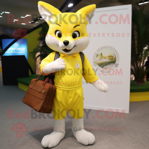 Lemon Yellow Fox maskot...