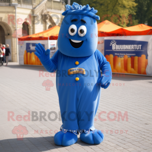 Blue Currywurst mascotte...