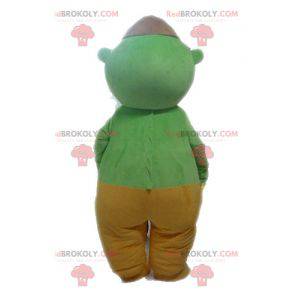 Green alien mascot. Green cyclops mascot - Redbrokoly.com