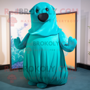 Costume de mascotte Teal...