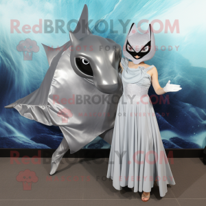 Silver Manta Ray mascotte...