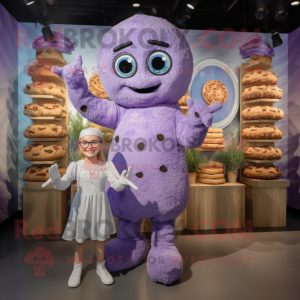 Lavendel Bagels maskotdräkt...