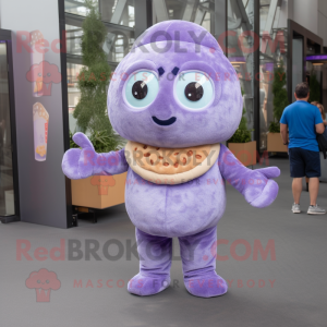 Lavendel-Bagels Maskottchen...