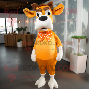 Orange Guernsey ko maskot...