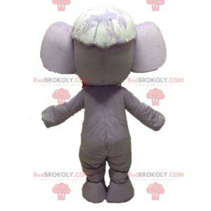 Mascote elefante roxo e rosa. Mascote roxo - Redbrokoly.com