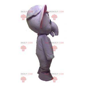 Mascote elefante roxo e rosa. Mascote roxo - Redbrokoly.com