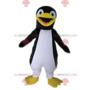 Mascota pingüino gigante blanco y negro - Redbrokoly.com