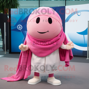 Pink Volleyball bold maskot...