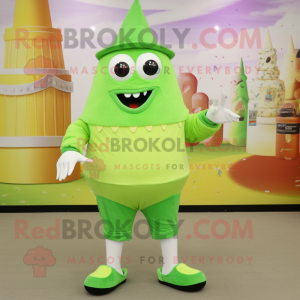 Lime Green ijsje mascotte...