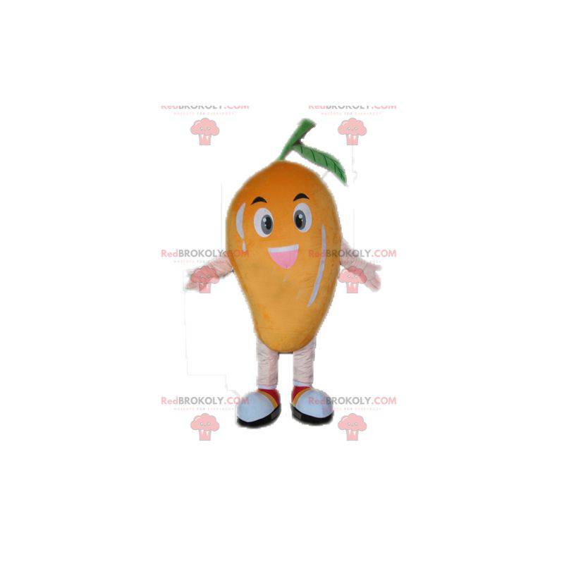 Kæmpe mango maskot. Frugt maskot - Redbrokoly.com