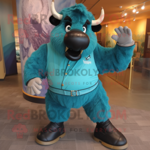 Blaugrüner Bison...