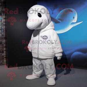 Hvit Beluga Whale maskot...